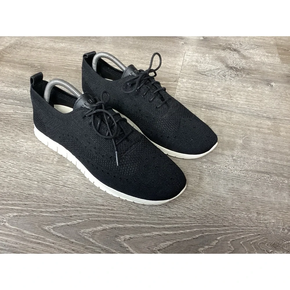Cole Haan Zerogrand Knit Wingtip Black Womens US Size 11 B W06723 Sneakers
